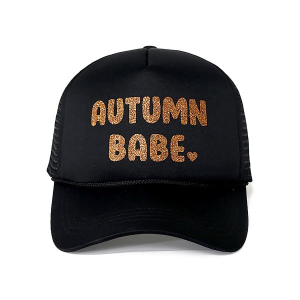 Glitter "Autumn Babe" Trucker Hat - 728731