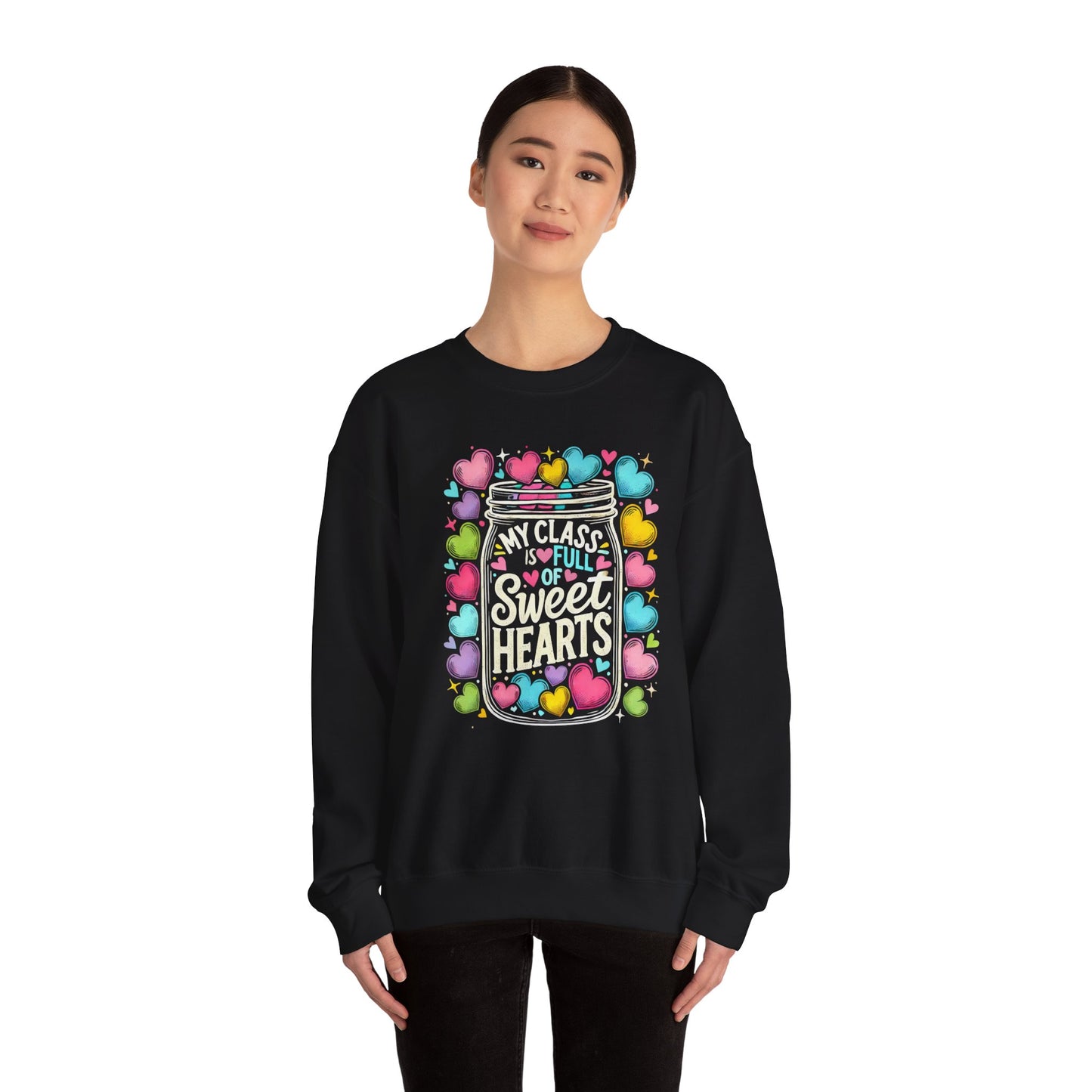 Teacher Valentine's Day Sweatshirt - Sweethearts Class Unisex Crewneck
