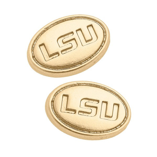 NCAA Officially Licensed 24K Gold Plated Stud Earrings